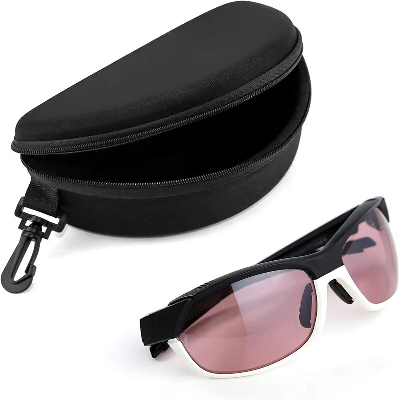 4-Pack Eye Glasses Case Box Sunglasses Protector Hard Zipper Belt Clip Portable 2