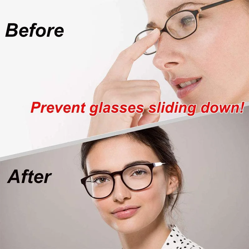 4-Pack Eyeglass Straps - Silicone, Anti-Slip, Black & White 3
