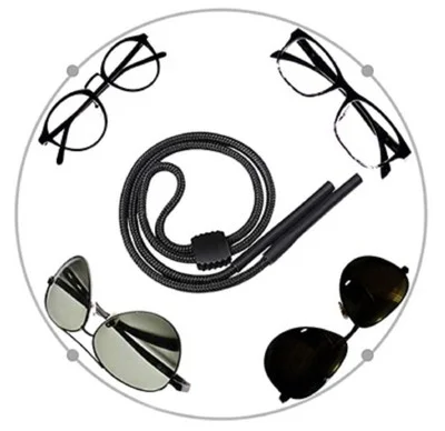 4-Pack Neck Strap Sport Sunglass Eyeglass Read Glasses Cord Lanyard Holder Black 3
