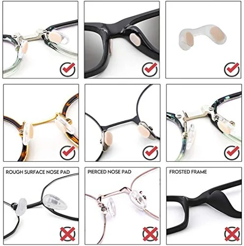 4 Pairs Anti-slip Foam Stick On Nose Pads For Eyeglasses Sunglasses Glasses US 2
