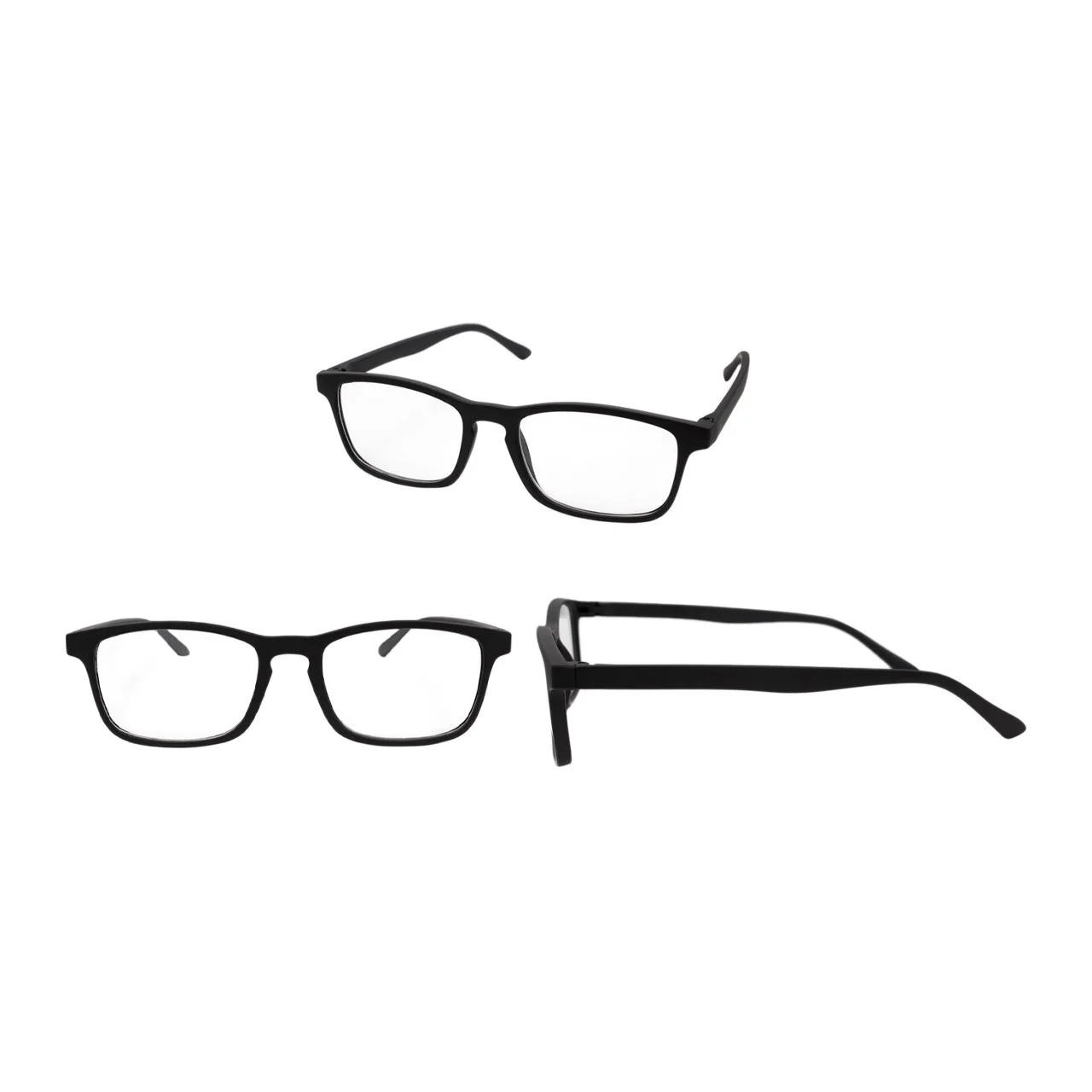 4 PK Mens Rectangular Blue Light Blocking Reading Glasses Spring Hinge Readers 4