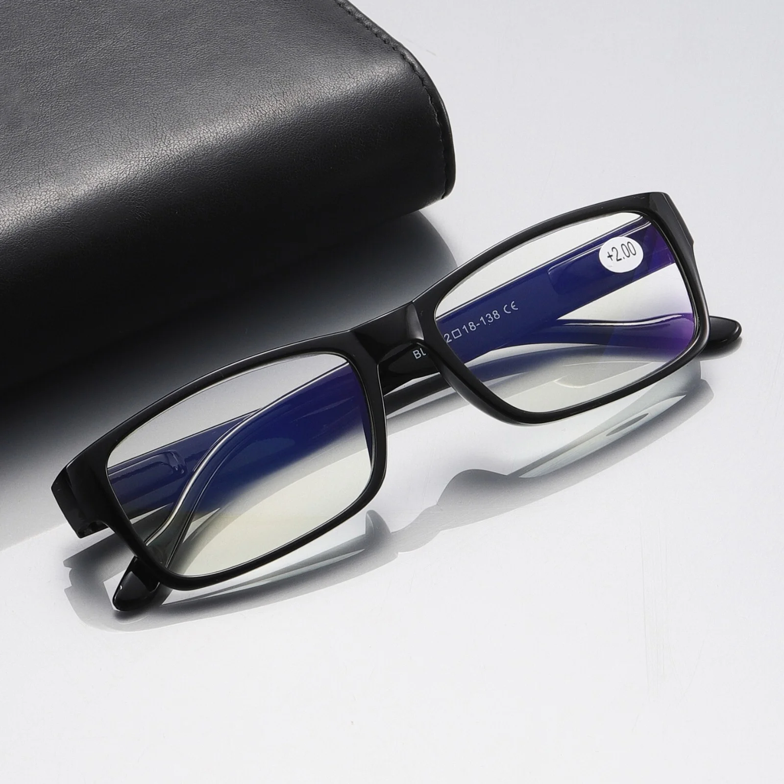 4 PK Mens Unisex Blue Light Blocking Reading Glasses Black Spring Hinge Readers 3