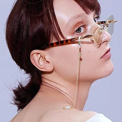 40 Pieces Eyeglass Chain Ends Adjustable Rubber Spectacle End White and Silver 3