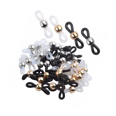 40 Pieces Rubber Adjule Eyeglass Chain Ends Eyeglasses Strap Holder Spectacle