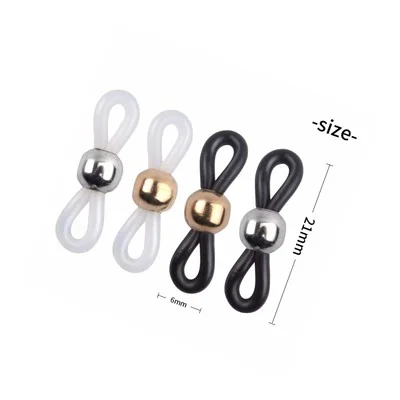 40 Pieces Rubber Adjule Eyeglass Chain Ends Eyeglasses Strap Holder Spectacle 2