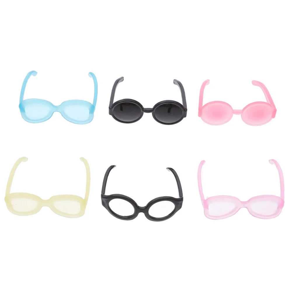40pcs Miniature Eyeglasses Doll Eyeglasses Black Glasses Toys