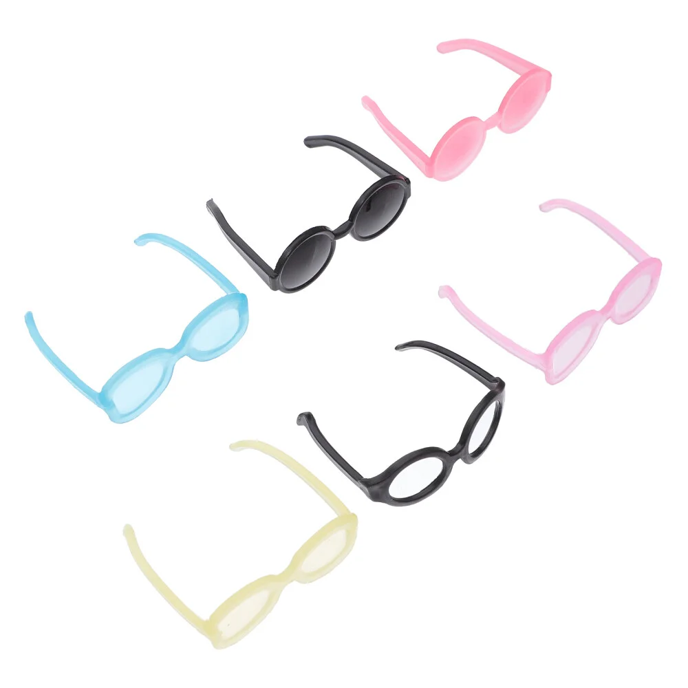 40pcs Miniature Eyeglasses Doll Eyeglasses Black Glasses Toys 3