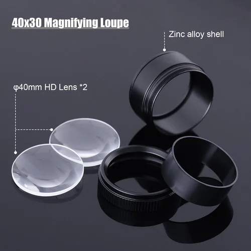 40X30 Magnifying Loop Loupe Jewelry Eye Glass Jewelers Magnifier Pocket US 3