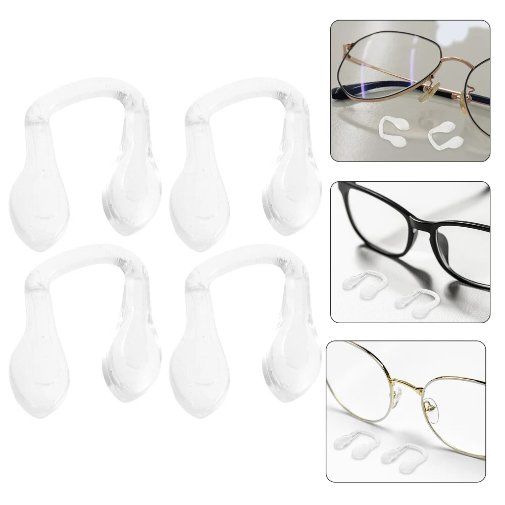 4Pcs Nose Pad for Eyeglasses Anti-skid Nose Pad Comfortable Glasses Nose Pads 4
