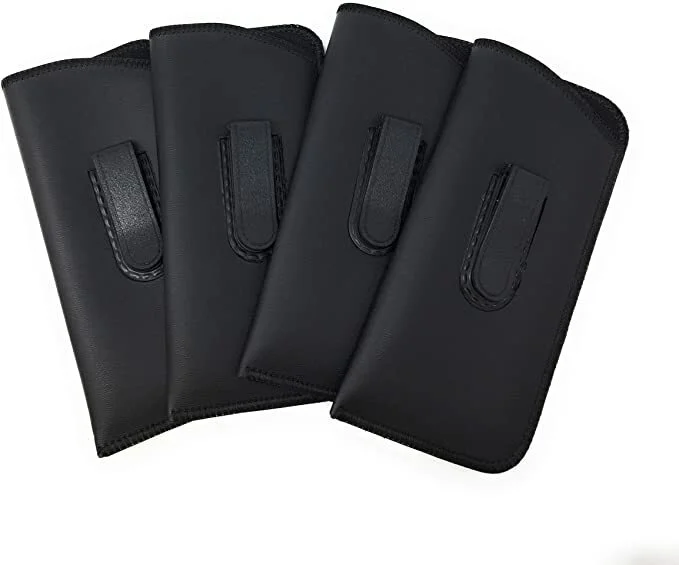 4PK Pocket Eyeglass Case Pouch Slip In Glasses Case with Pocket Clip