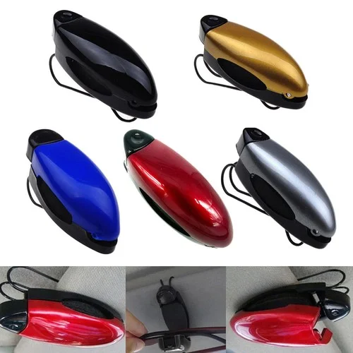 5 Car Auto Sun Visor Clip Holder For Reading Glasses Sunglasses Eyeglass Card US 4