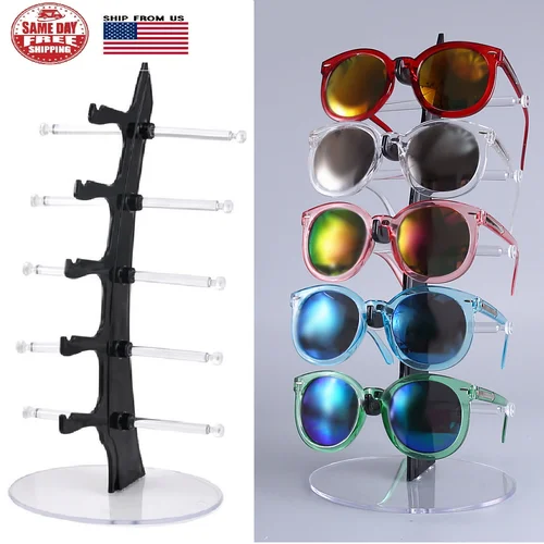 5 Layer Glasses Display Stand Acrylic Eyeglasses Rack Sunglasses Holder Storage 3