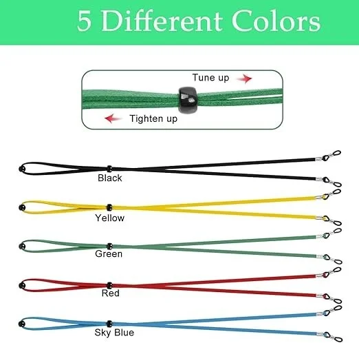 5 Pack Eyeglasses Silicone Strap Eyewear Retainer Sunglasses Holder 2