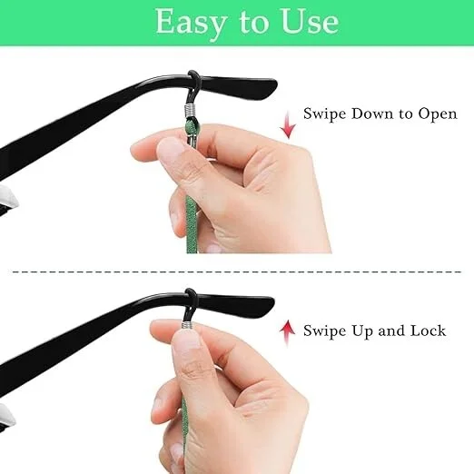 5 Pack Eyeglasses Silicone Strap Eyewear Retainer Sunglasses Holder 3