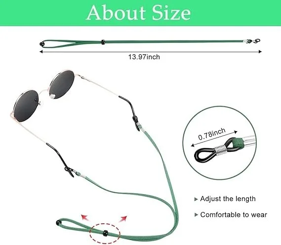 5 Pack Eyeglasses Silicone Strap Eyewear Retainer Sunglasses Holder 4
