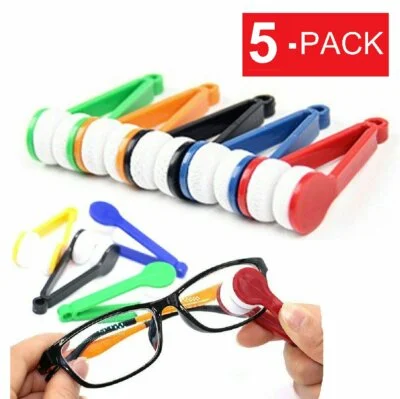 5-Pack Mini Eyeglass Cleaner Sunglass Spectacles Glasses Lens Cleaning Tool