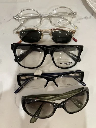 5 pack of Designer Glasses - John Lennon, FURLA, Broadway, Gucci, Fendi, Etc. 2
