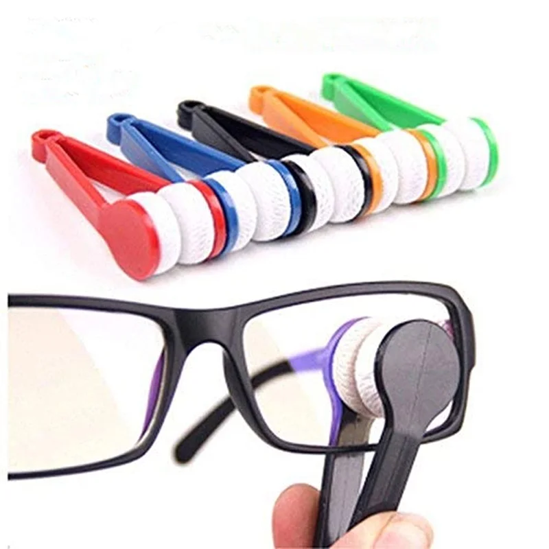 5 Pack Portable Eyeglass Cleaning Brush Glasses Sunglass Brush Spectacles Wiper