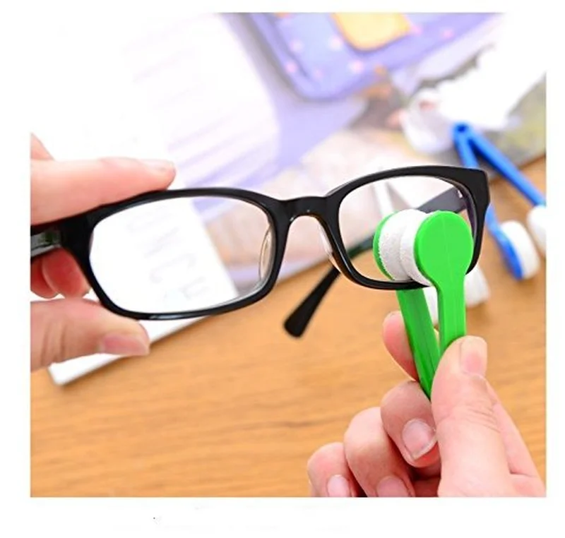 5 Pack Portable Eyeglass Cleaning Brush Glasses Sunglass Brush Spectacles Wiper 3