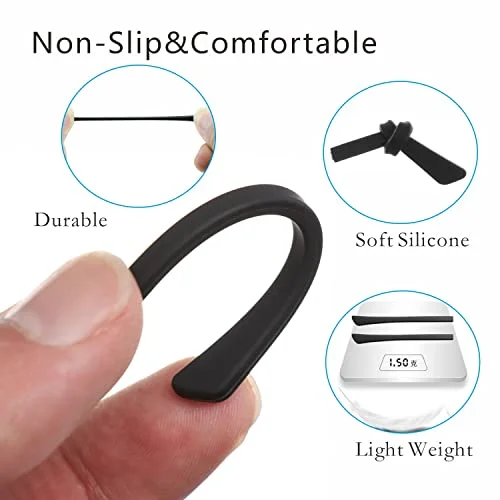 5 pair of Silicone Eyeglass Temple Tip Ear Hook/Grip For Sports and Children 2