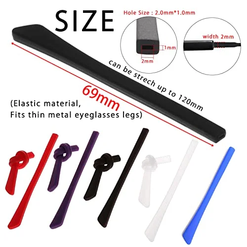 5 pair of Silicone Eyeglass Temple Tip Ear Hook/Grip For Sports and Children 4