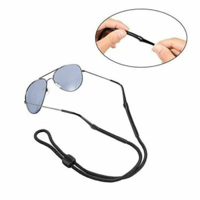 5 PCS Black Sport Sunglasses Strap Holder Adjustable Eyeglass Neck Strap Lanyard 4
