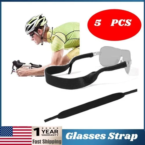 5 PCS Eyeglass Straps Adjustable Eyewear Retainers Anti-slip Eyeglass Holder