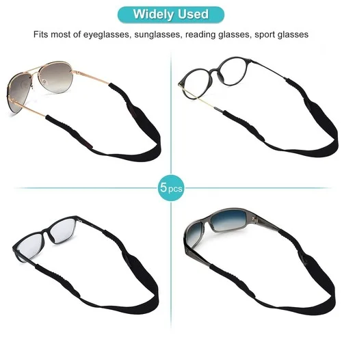 5 PCS Eyeglass Straps Adjustable Eyewear Retainers Anti-slip Eyeglass Holder 4