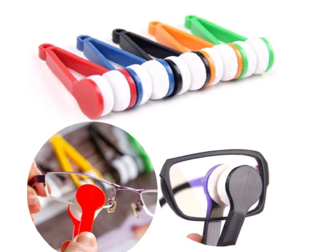 5 Pcs Sun Glasses Eyeglass Cleaner Microfiber Cloth Lens Wipes Cleaning Kit LOT