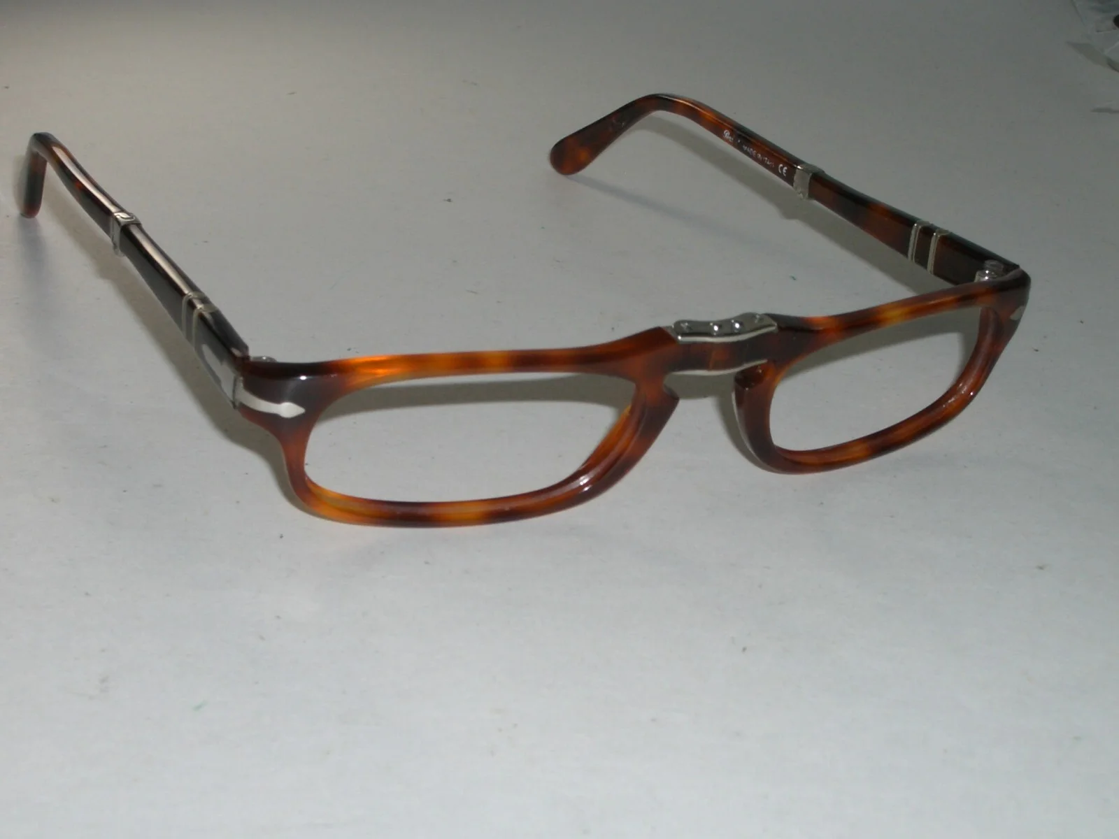 50[]22 145 VINTAGE PERSOL 2645-V THICK TORTOISE FOLDING EYEGLASSES FRAMES ONLY 3