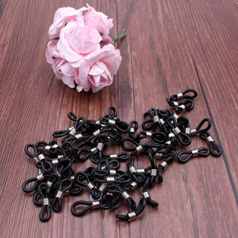 50pcs Ear Hook Eyeglasses Retainer Rope Sunglasses Cord Holder Strap Connector 4