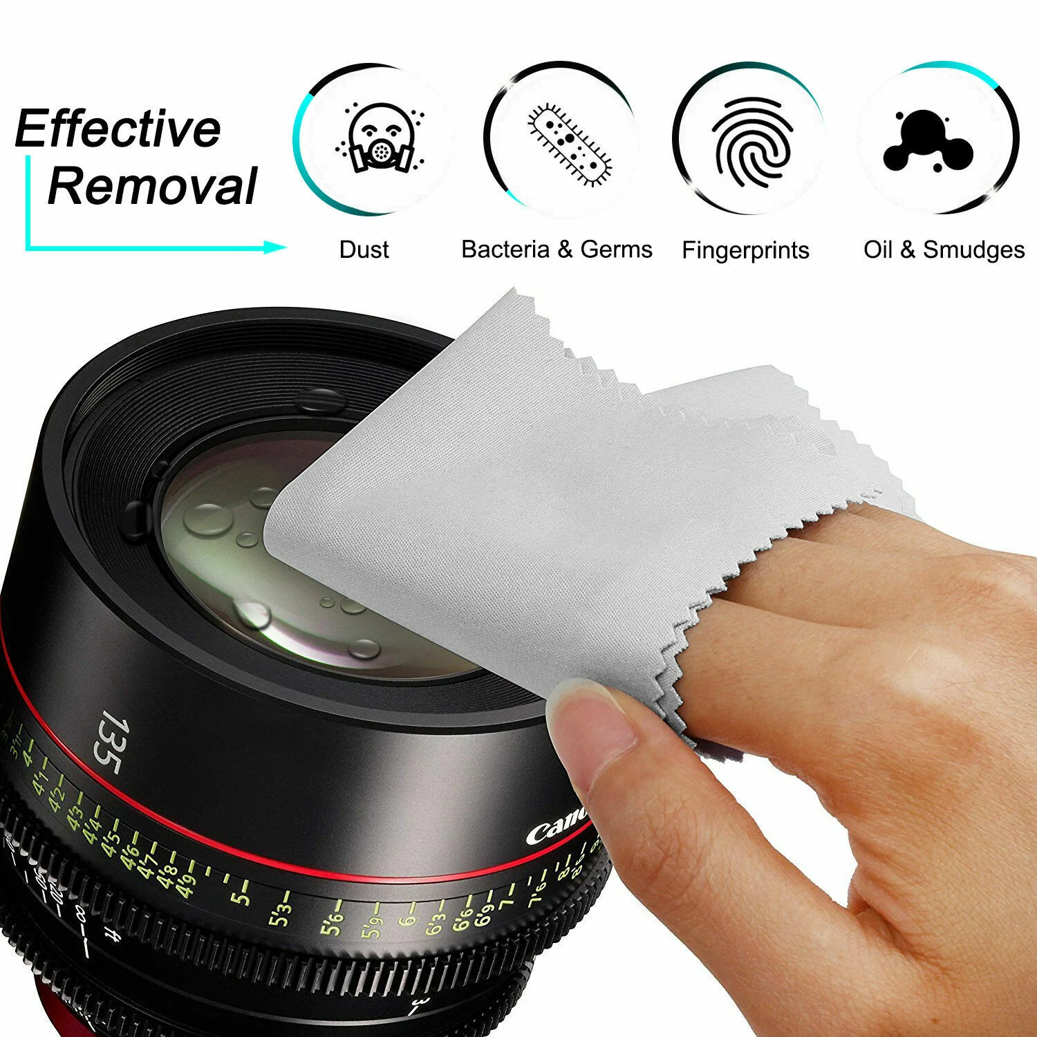 5/10/20 Pcs Microfiber Glasses Cleaning Cloth For Screen Camera Lens Eyeglasses 4