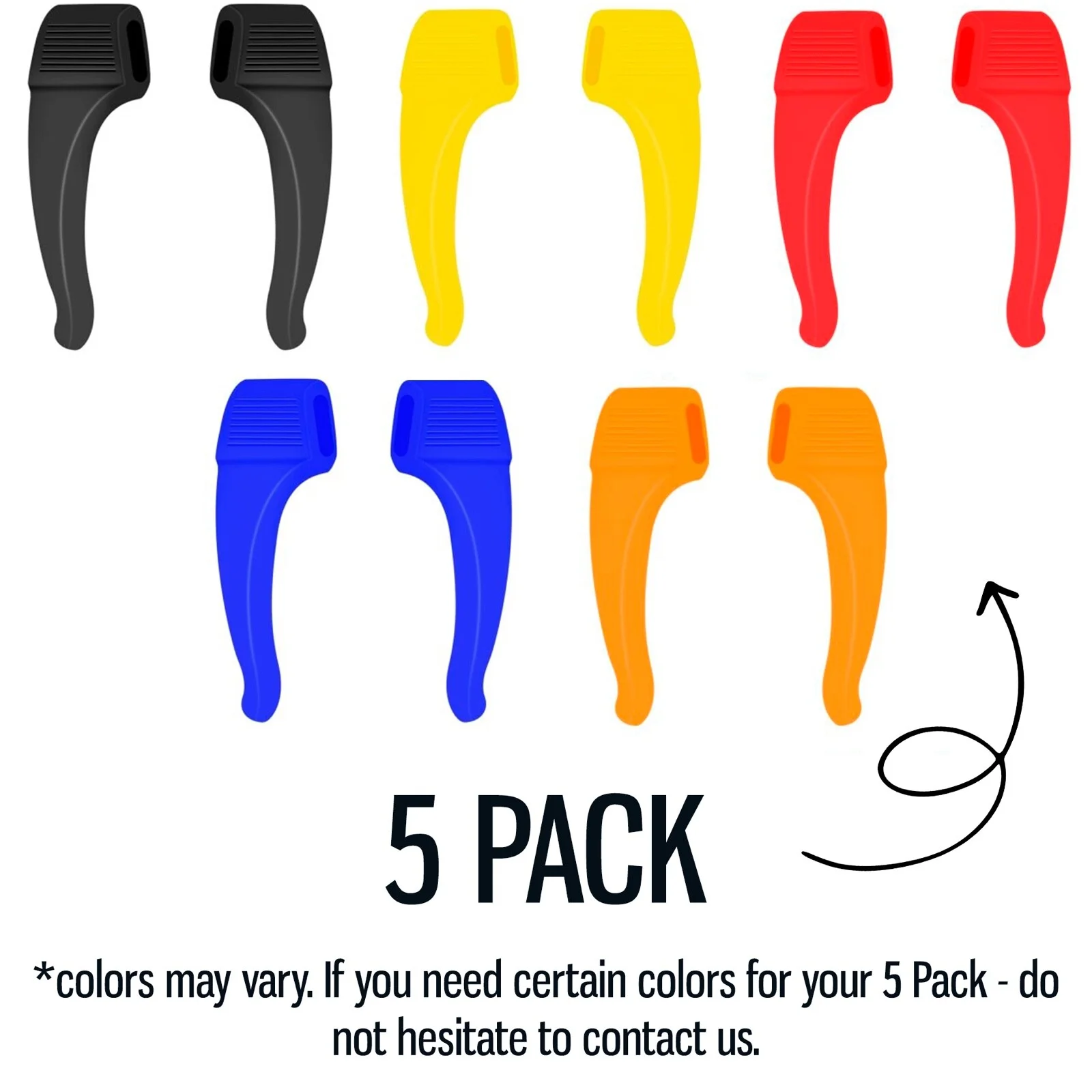 5/15/25 Pack Glasses Silicone Ear Hook Eyeglasses Anti Slip Grip Temple Holder