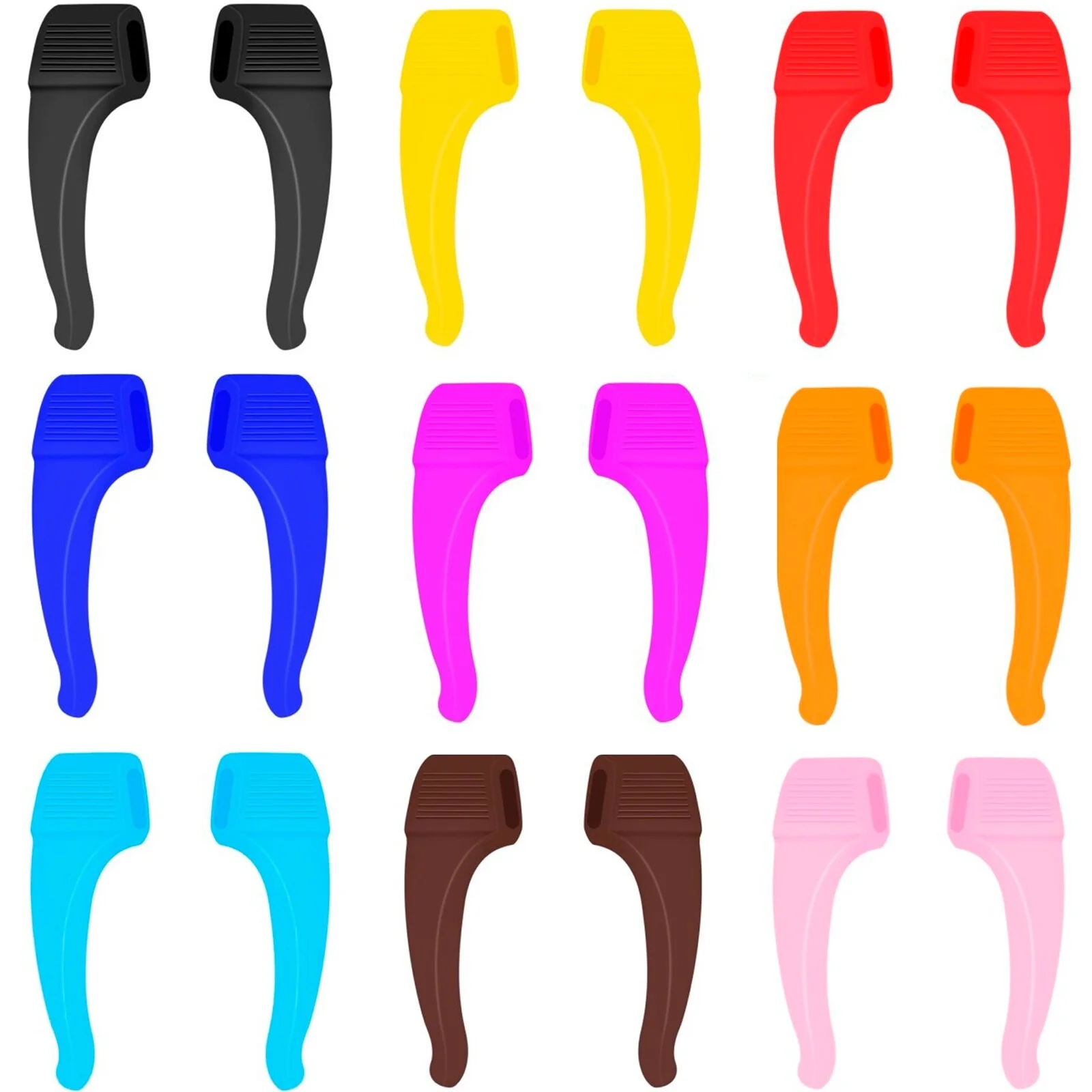 5/15/25 Pack Glasses Silicone Ear Hook Eyeglasses Anti Slip Grip Temple Holder 4
