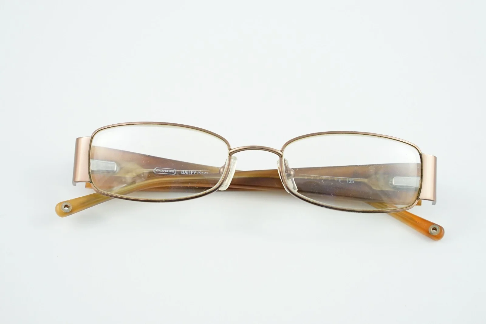 51mm BAILEY (216) COACH Blonde Tortoise 51-18-135 Eyeglasses Frames 2