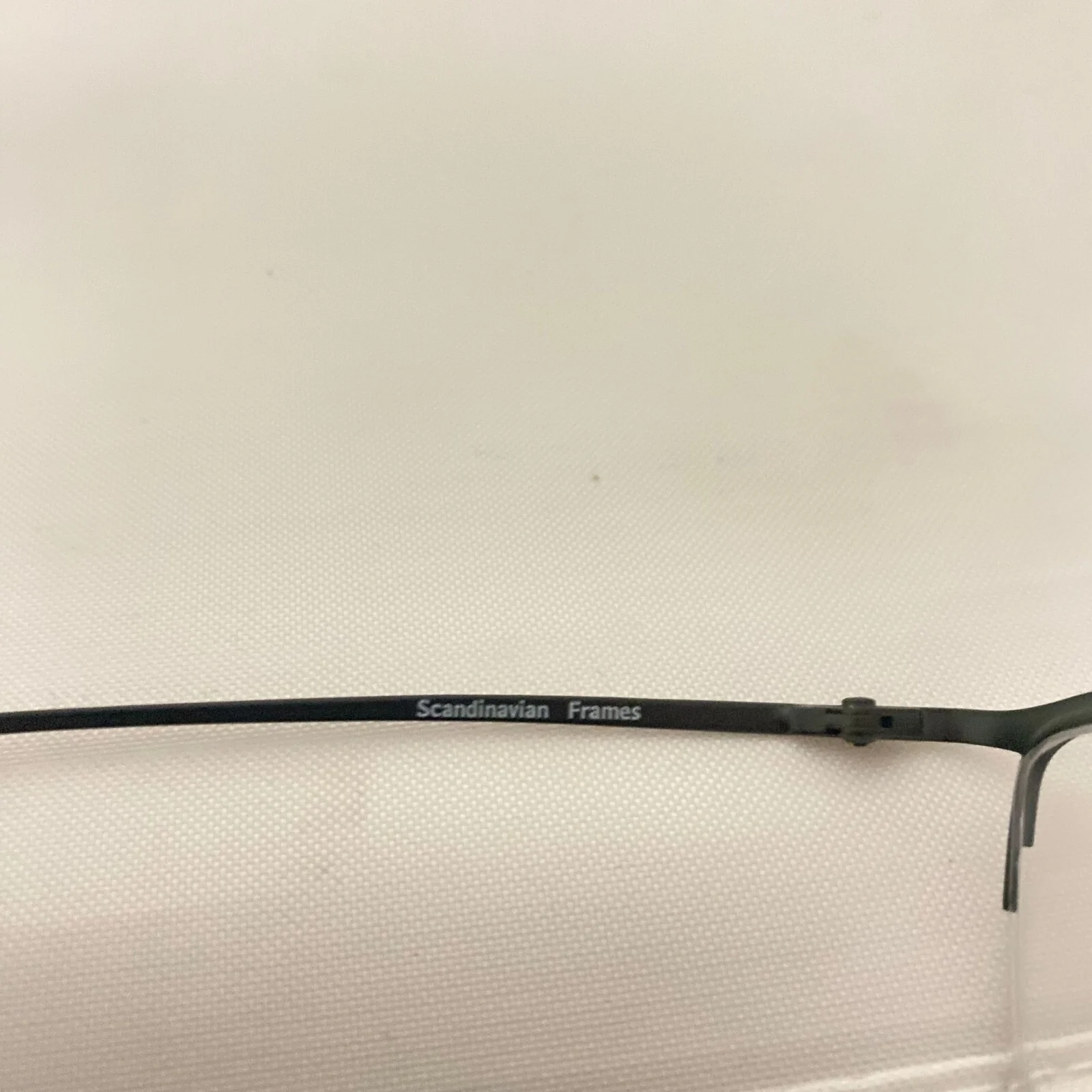 #5784 Scandinavian Dark Blue Rectangular Metal Eyeglass Frames 50-17-140 4
