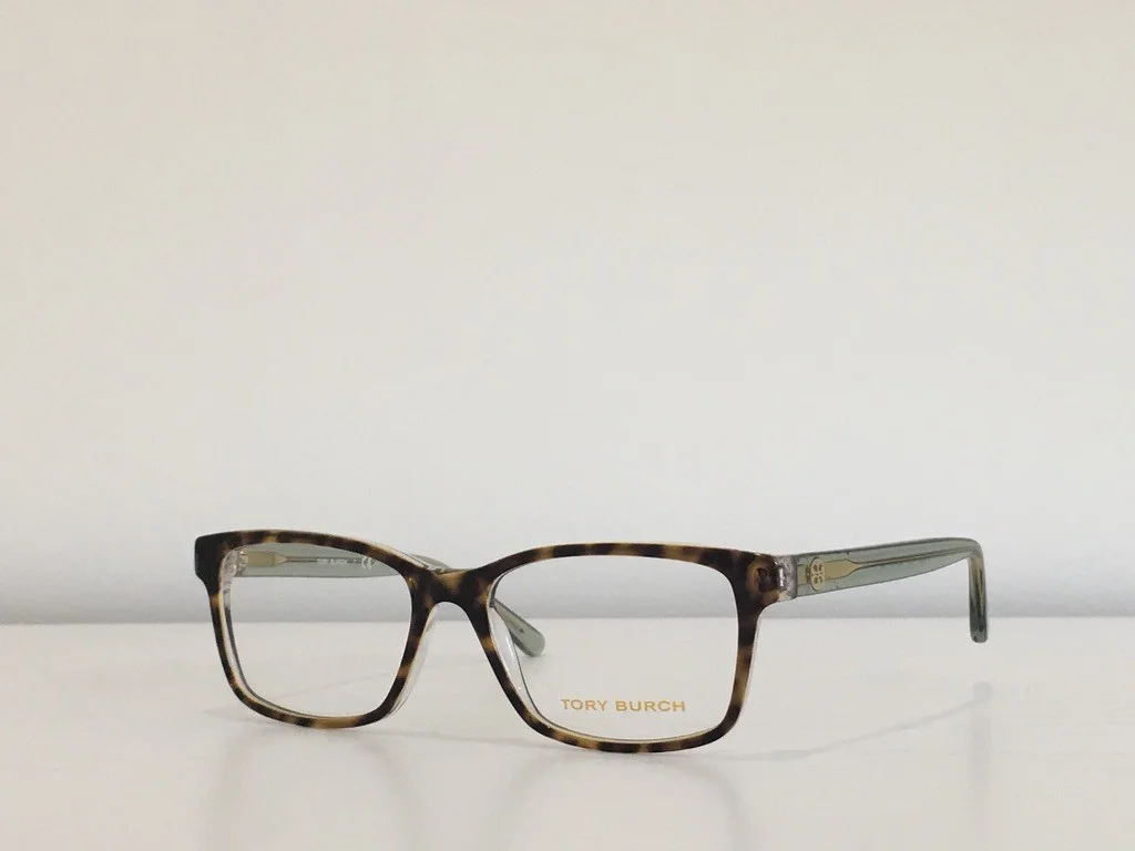 58 Tory Burch TY 2064 1561 Rectangle Havana Green Eyeglasses Frame 52*16*135