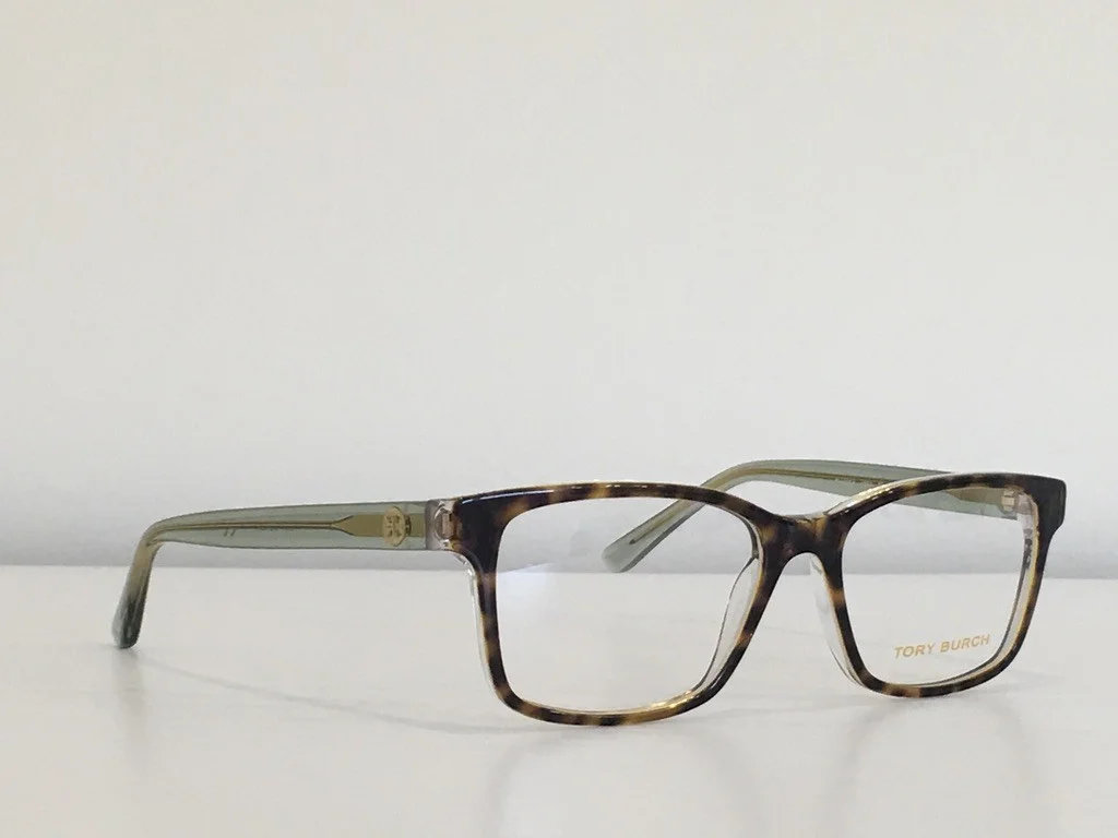 58 Tory Burch TY 2064 1561 Rectangle Havana Green Eyeglasses Frame 52*16*135 3