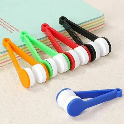 5Pcs Eyeglass Cleaner Lens Microfiber Brush Spectacles Glasses Cleaning Clip 2