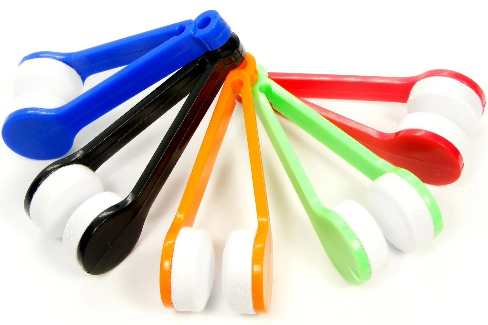 5Pcs Sun Glasses Eyeglass Cleaner Microfiber Cloth Lens Wipes Brush Cleaning Lot