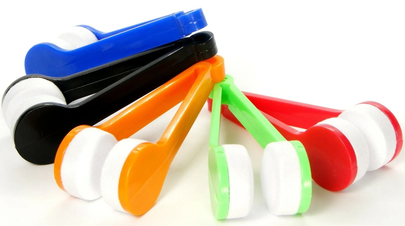 5Pcs Sun Glasses Eyeglass Cleaner Microfiber Cloth Lens Wipes Brush Cleaning Lot 2