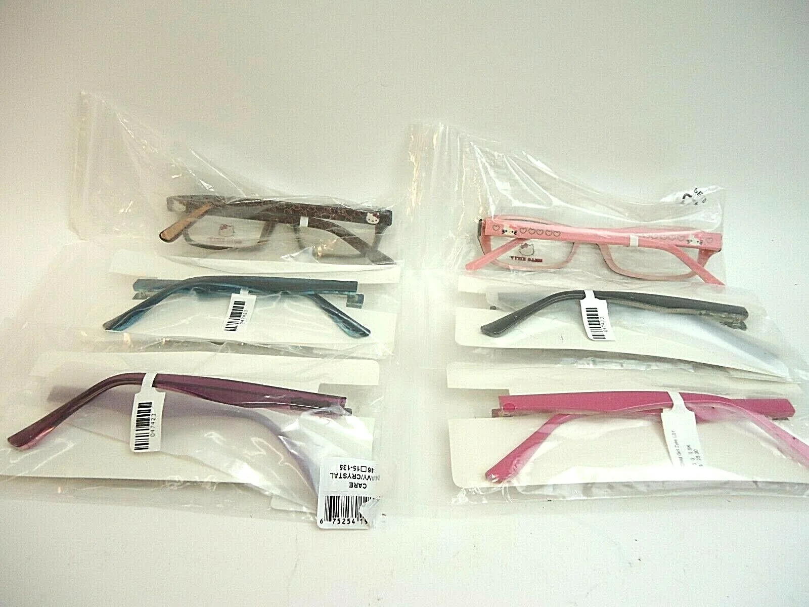 6 Pair of Childrens Eyeglass Frames Hello Kitty Modern Optical Various Sizes 3