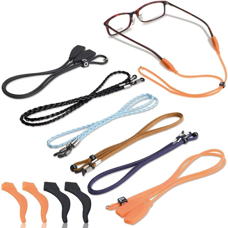 6 Pcs Eyeglasses Strap-Chains-Cord, Premium Sunglass String for Men Women Kids,