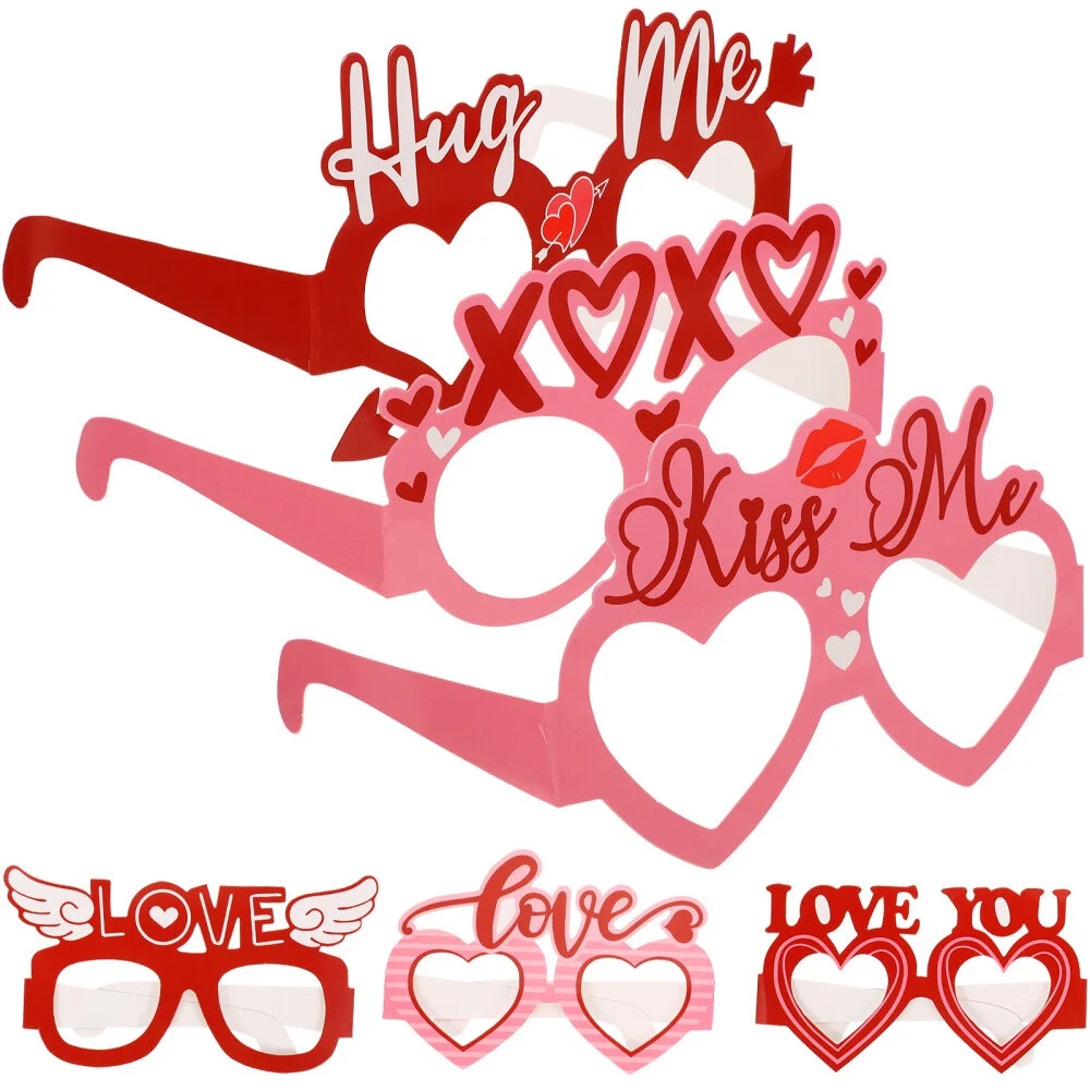 6 Pcs Valentines Party Eyeglasses Valentine Glasses Adulting Gifts Sunglasses