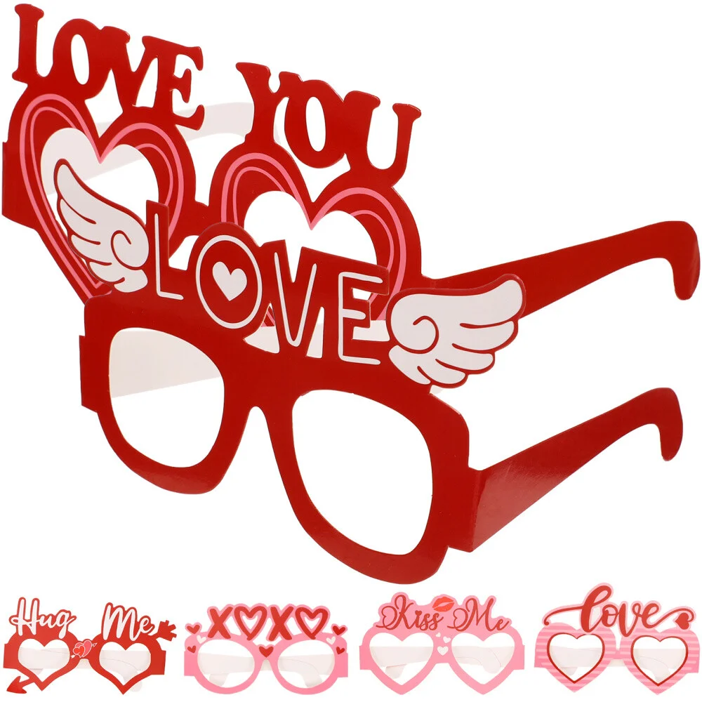 6 Pcs Valentines Party Eyeglasses Valentine Glasses Adulting Gifts Sunglasses 2
