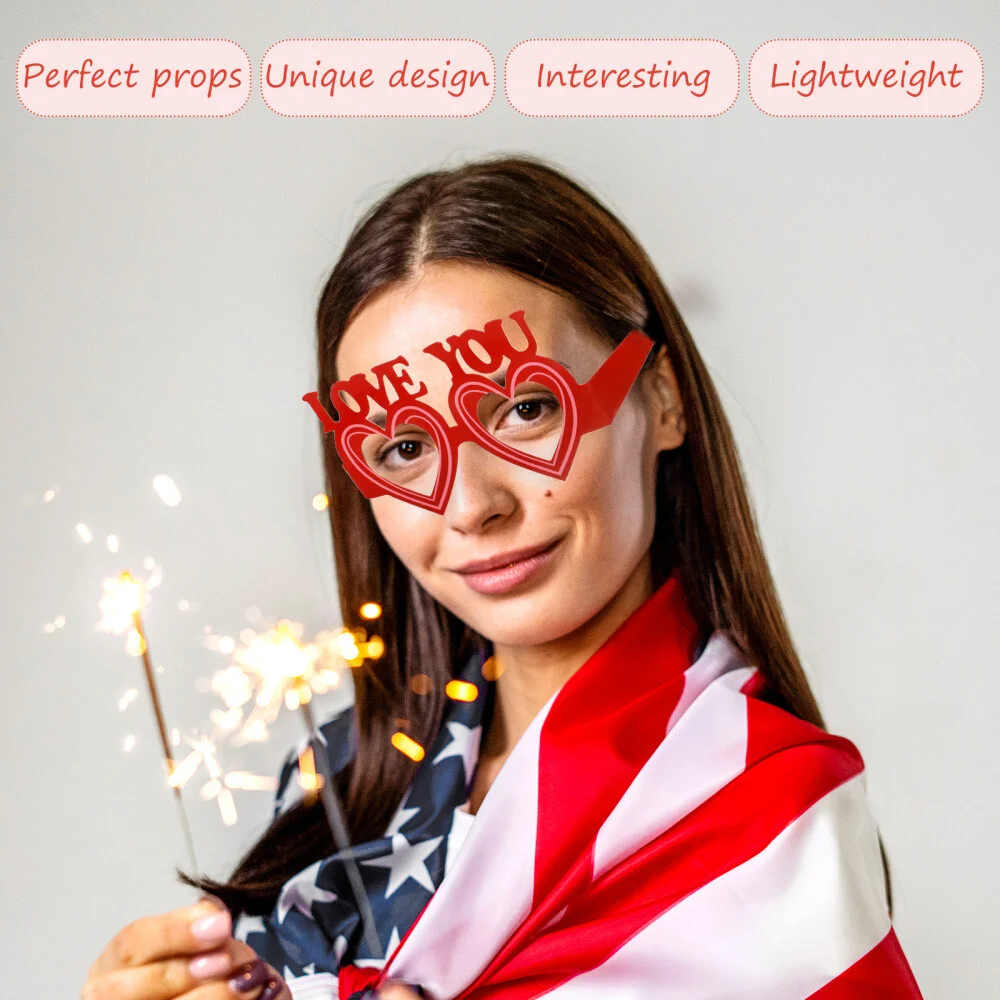 6 Pcs Valentines Party Eyeglasses Valentine Glasses Adulting Gifts Sunglasses 4