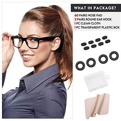 60 Pairs Eyeglass Nose Pads Soft Foam Self-Adhesive Nose Pads Stickers 3