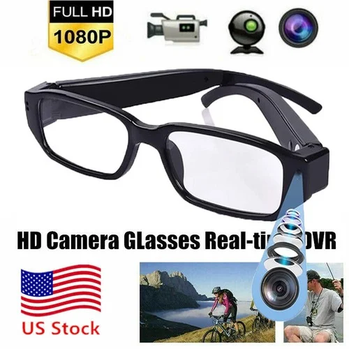 64GB HD 1080P Camera Glasses Hidden Eyewear DVR Video Recorder Cam Camcorder US