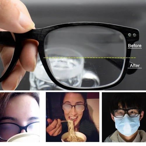 6PCS Anti Fog Wipes For Glasses Mask Cloth Lens Eyeglass Cleaner Spray Camera 3