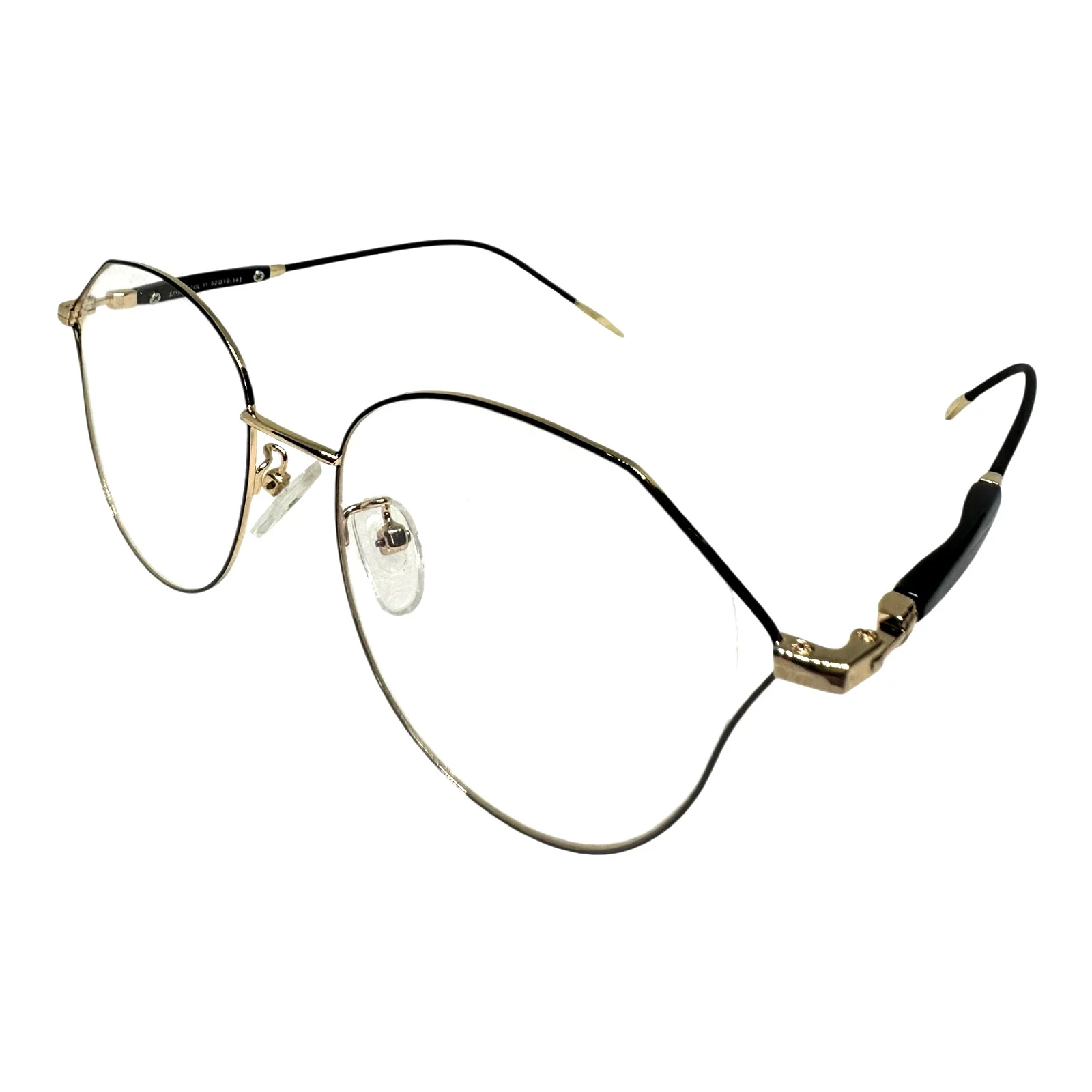 70s Oversized XL Round BOHO Thin Metal Clear Lens Women Eyeglasses Frames 033 L 3